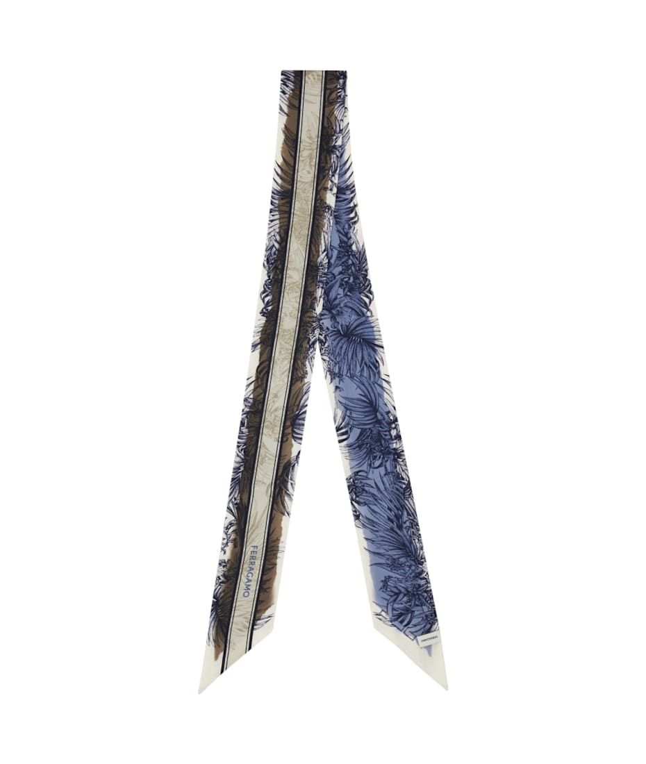 スカーフ FERRAGAMO Bandeau 'Gravure' print Ferragamo Gravure Print Bandeau | italist