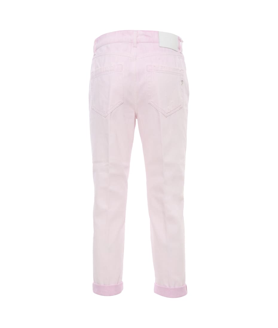 Dondup Frayed Pink Jeans | italist