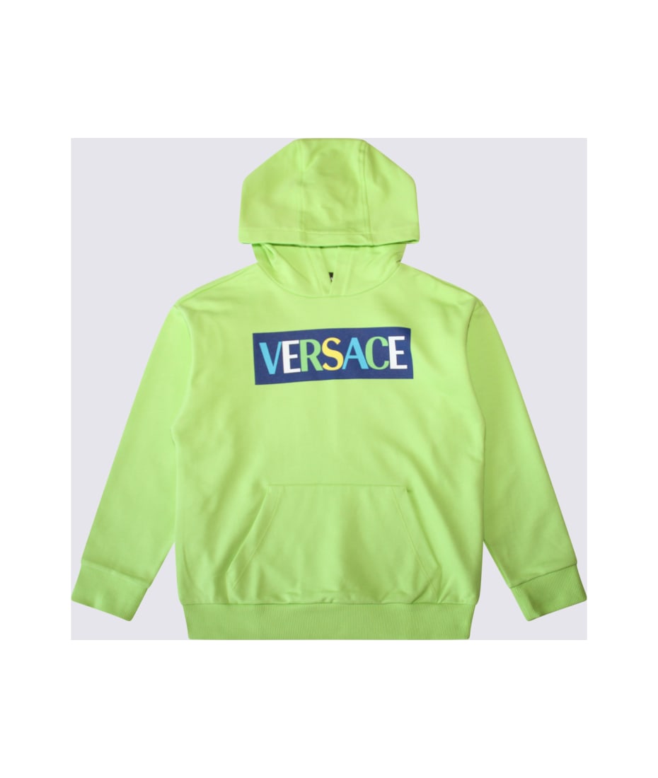 Versace Acid Lime Cotton Sweatshirt - ACID/MULTICOLOR