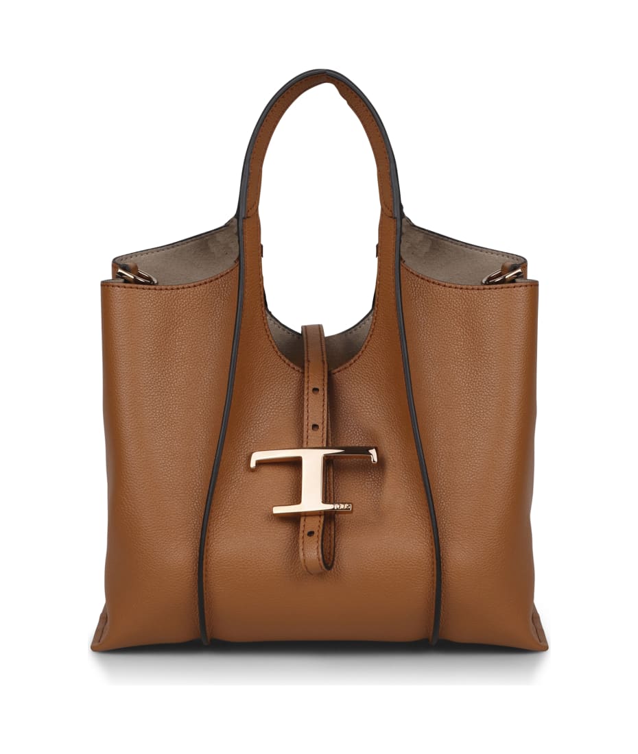 Tod's Timeless Logo-plaque Tote Bag