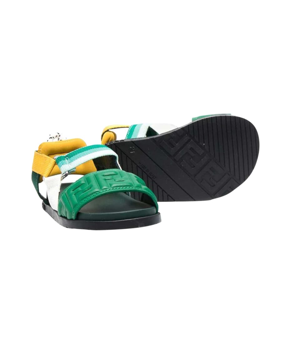 fendi green sandals