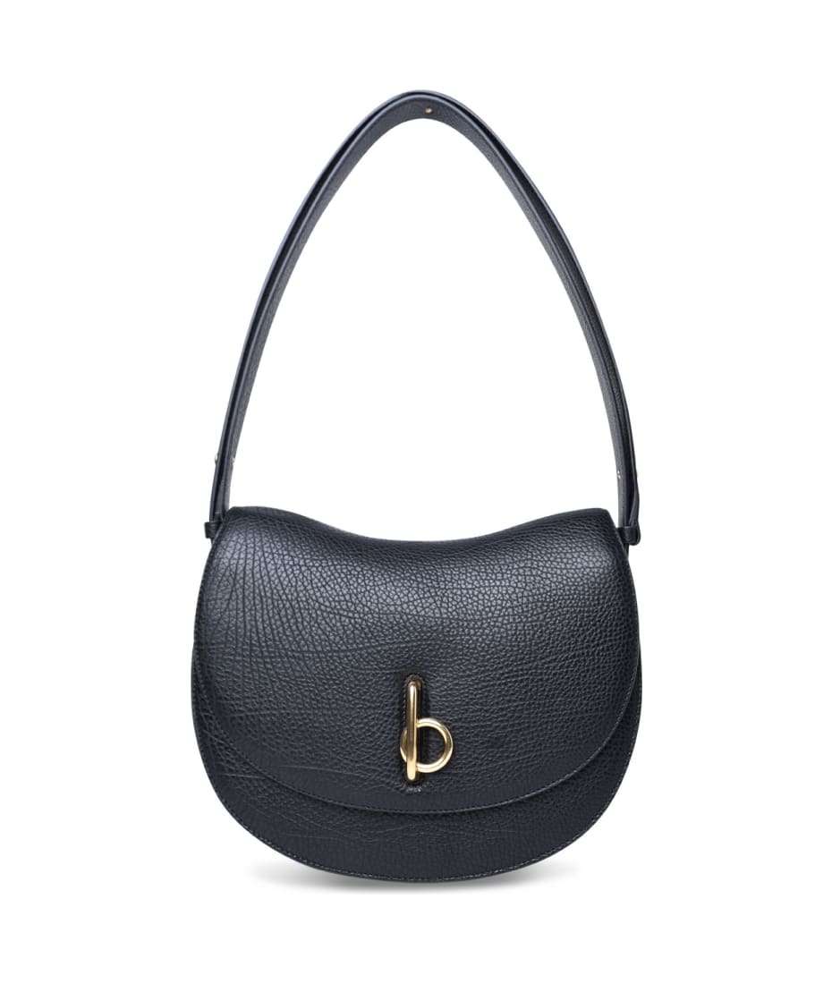 トートバッグ BURBERRY Black Leather Medium Rocking Horse Handbag Medium Rocking Horse Tote in Black - Women | Burberry® Official