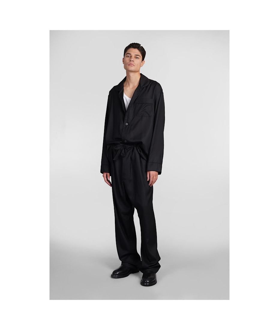 パンツ made in ITALY maison margiela blackpants Maison Margiela Pants In Black Silk | italist