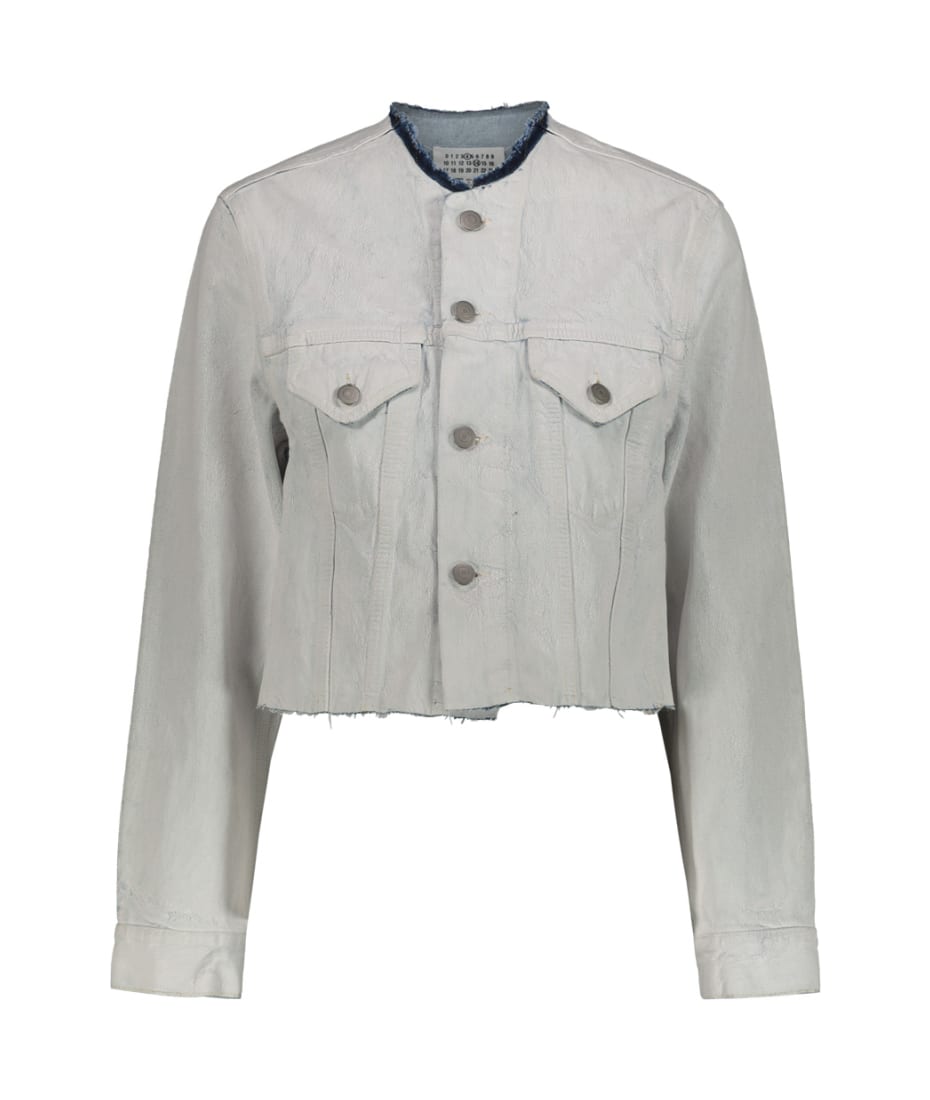 【送料&関税込】Maison Margiela Denim Jacket White Painted Maison Margiela Denim Jacket White Painted | italist, ALWAYS