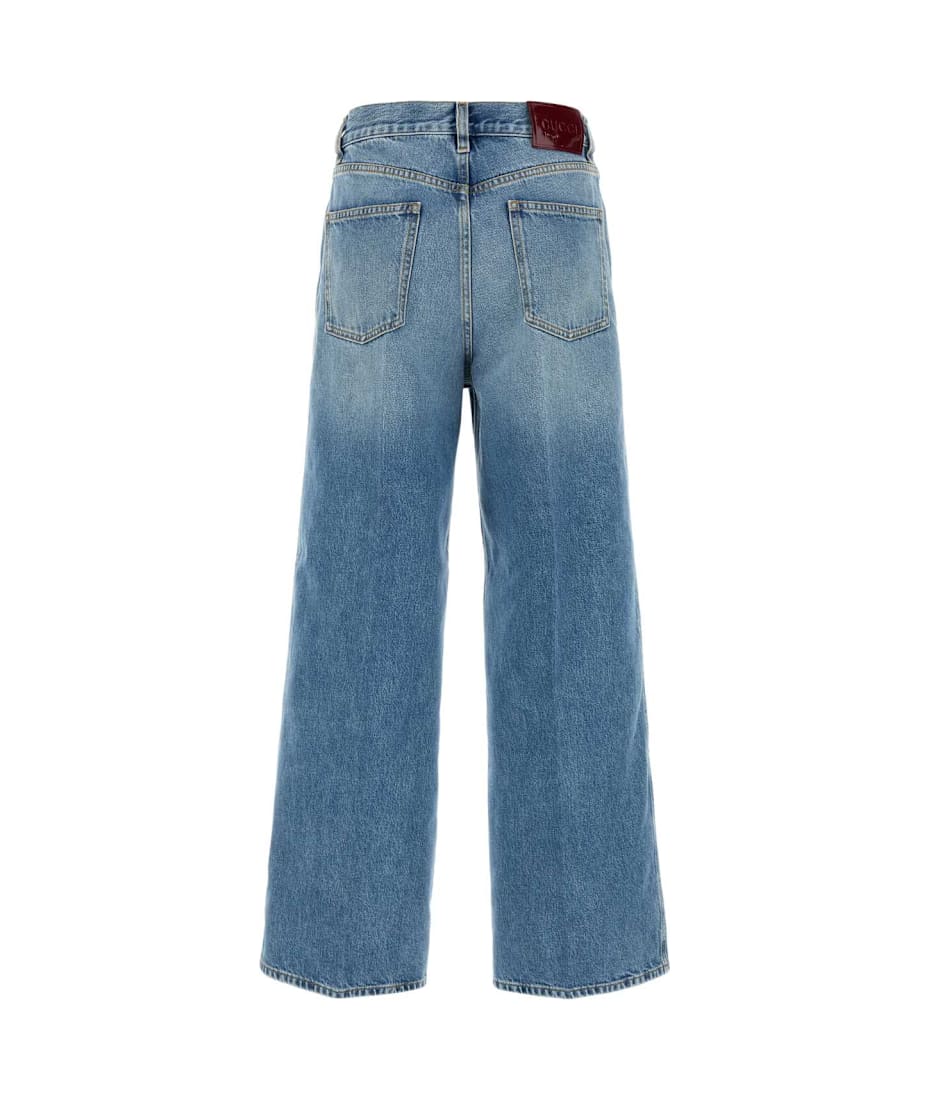 Gucci Denim Wide-leg Jeans | italist