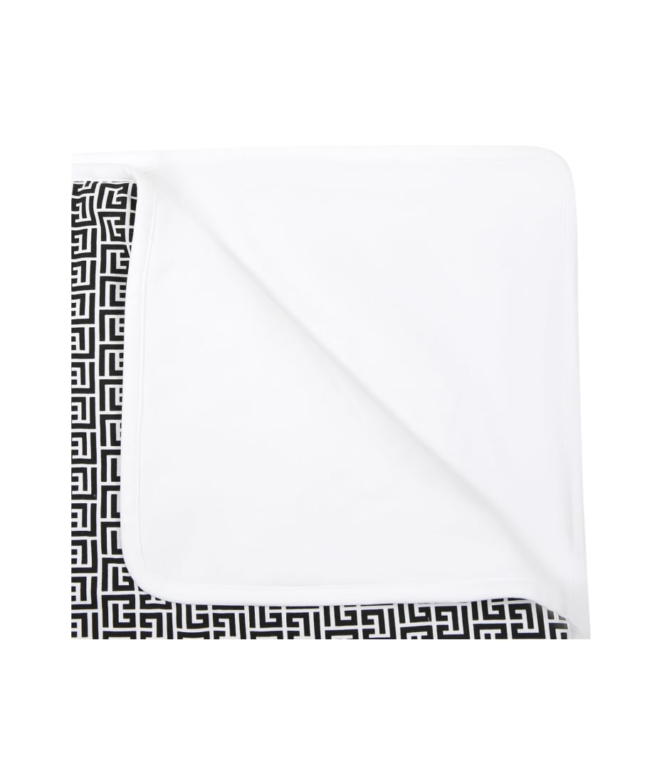 Balmain short Multicolor Blanket For Baby Kids With Iconic Labyrinth - Multicolor