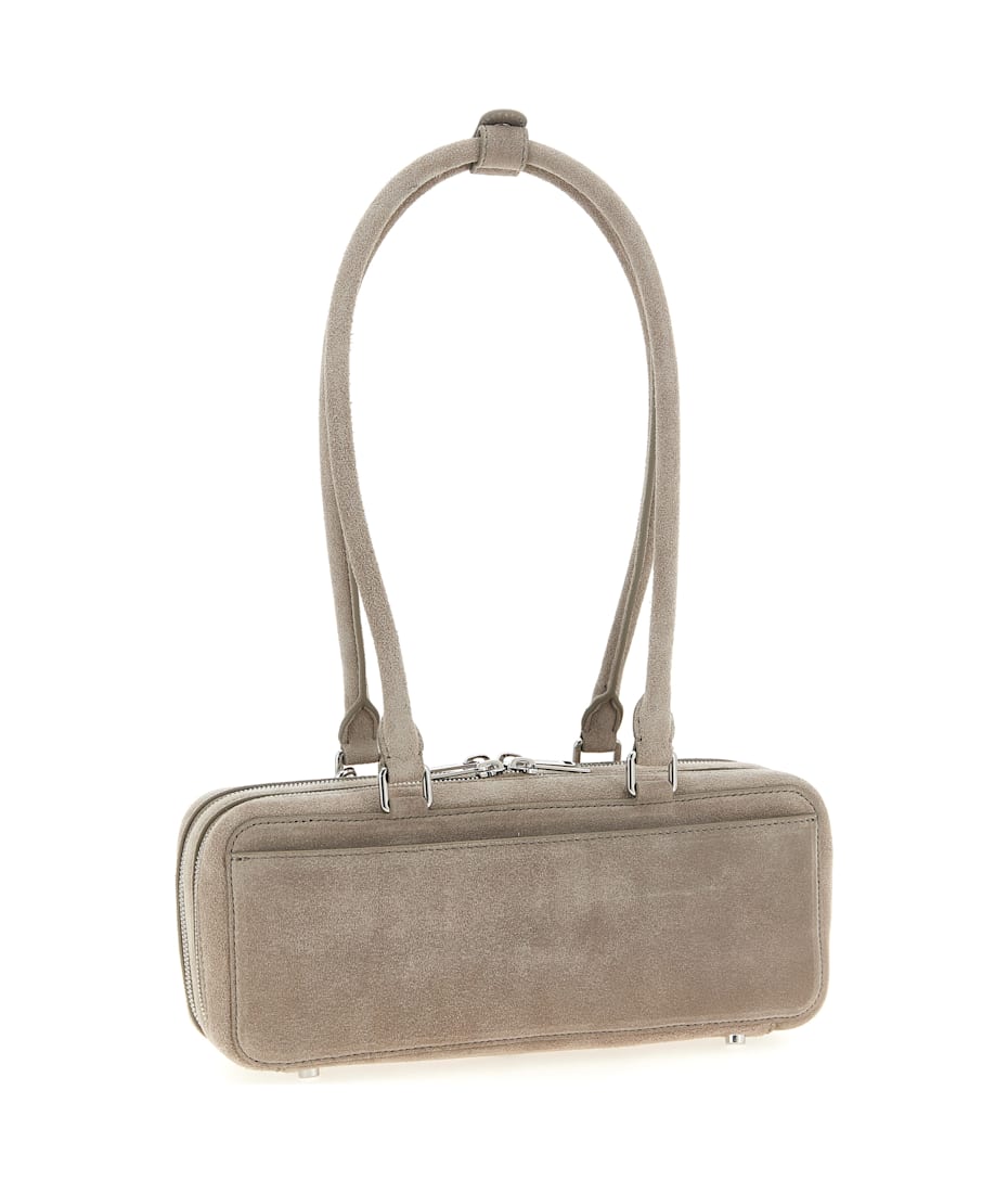 Self Portrait Suede Shoulder Bag With Charms Self portrait