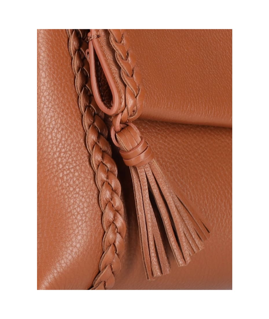 【関税&送料込】Chloe Caramel Leather Medium Penelope Handba AUTH NWT $2390 Chloé Penelope Small Braided Top Handle