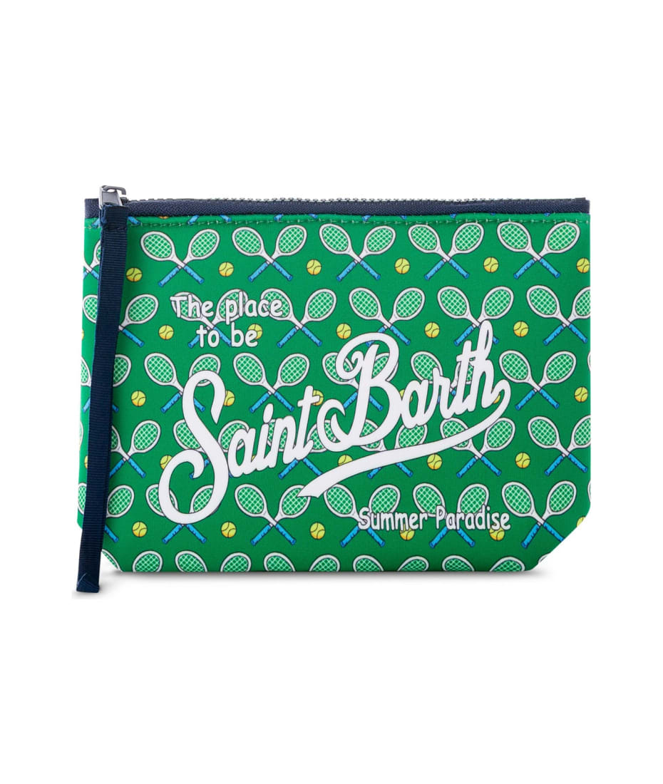 MC2 Saint Barth Aline Scuba Pochette With Tennis Print
