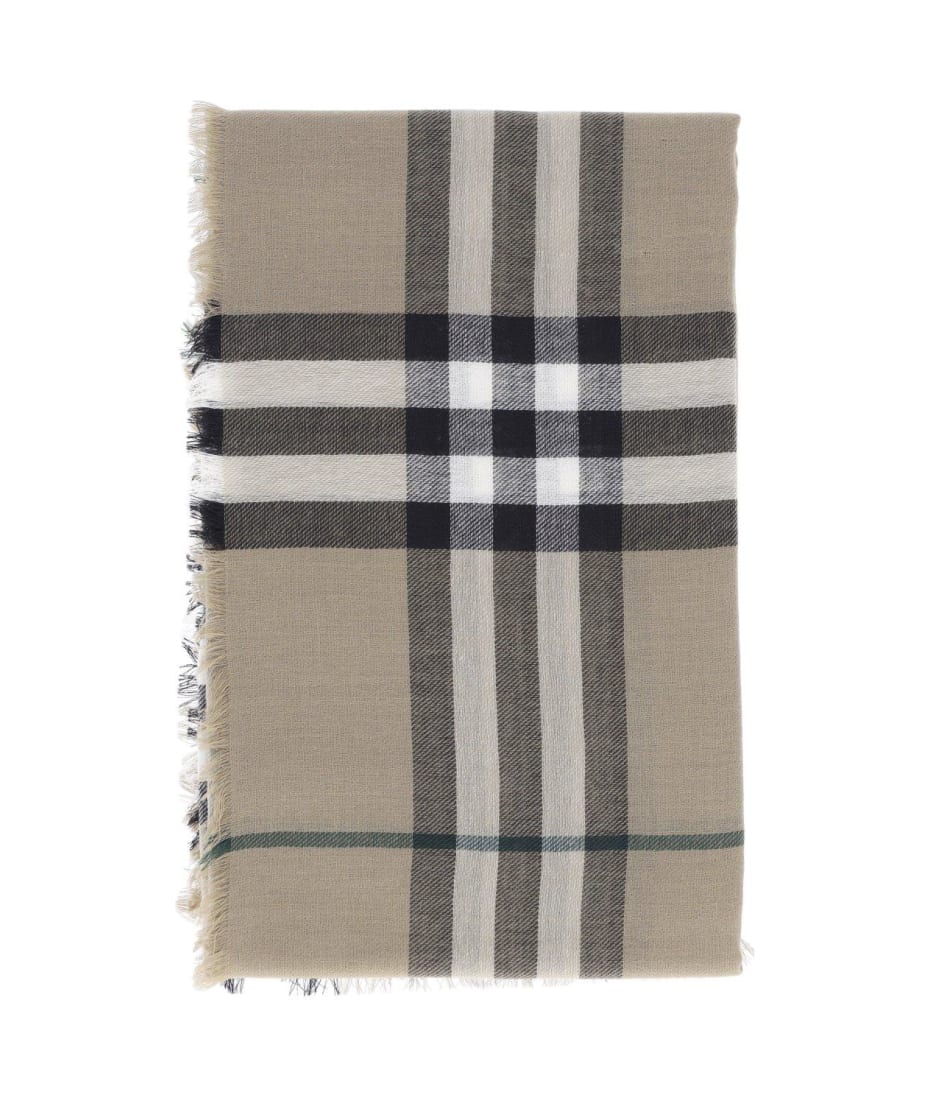 【送料&関税込】Burberry Check-printed Fringed-edge Scarf Burberry Check Printed Frayed-edge Scarf | italist