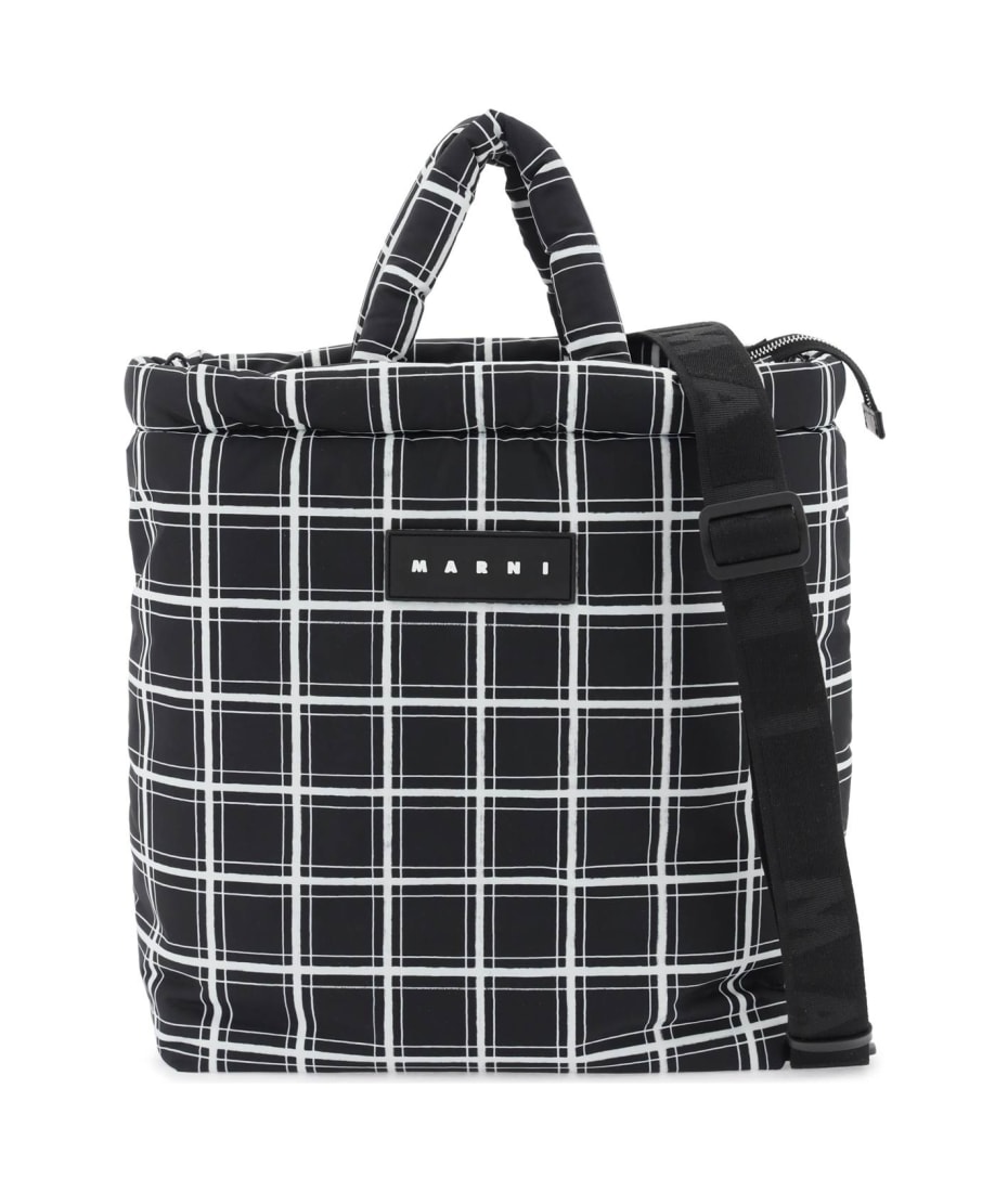 【MARNI】CHECK TOTE BAG Marni Check Tote Bag | italist