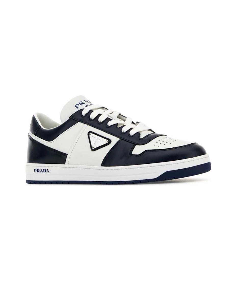 スニーカー PRADA TWO-TONE LEATHER DOWNTOWN SNEAKERS Prada Two-tone Leather Downtown Sneakers | italist