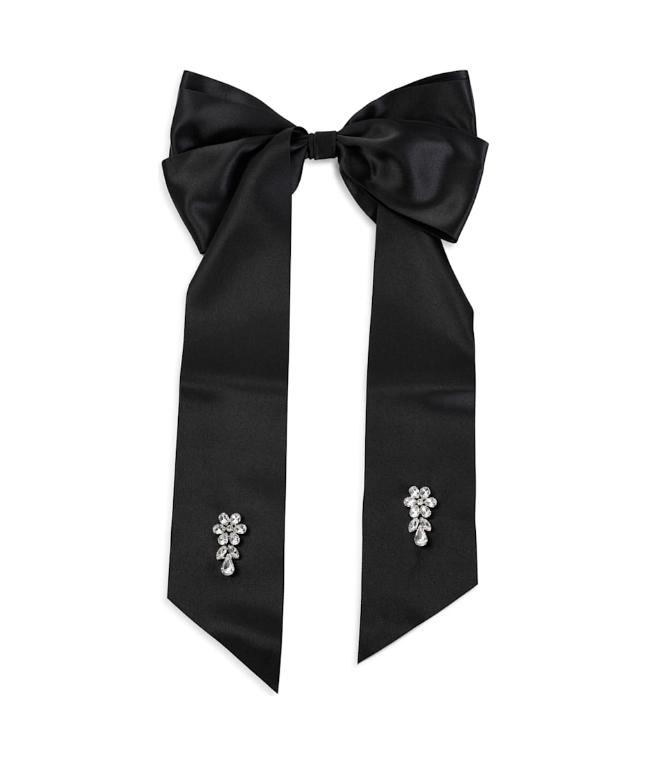 Simone Rocha Crystal Flower Bow Barrette | italist