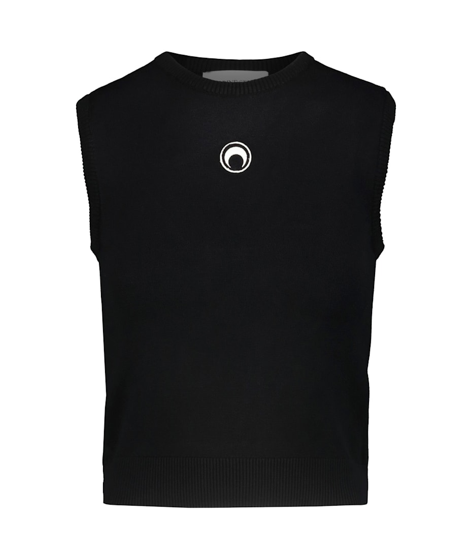 Marine Serre Moon Logo Knit Vest | italist