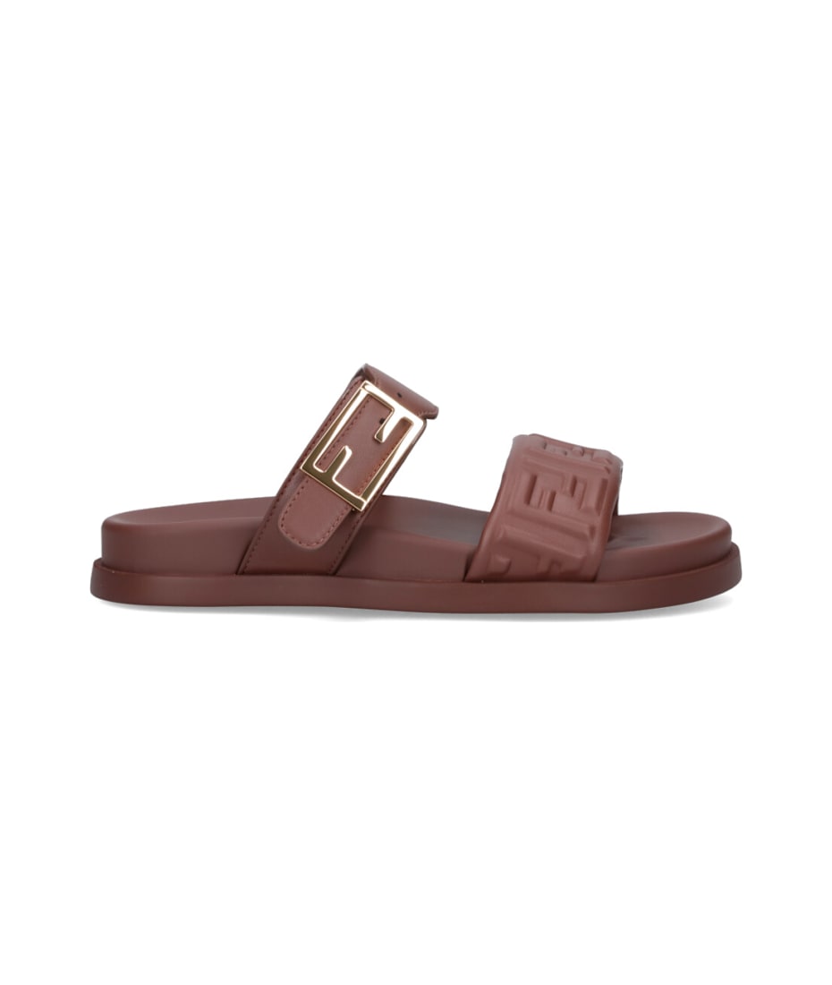 【送関込】FENDI☆フェンディ feel sandals Fendi 'feel' Slide Sandals | italist