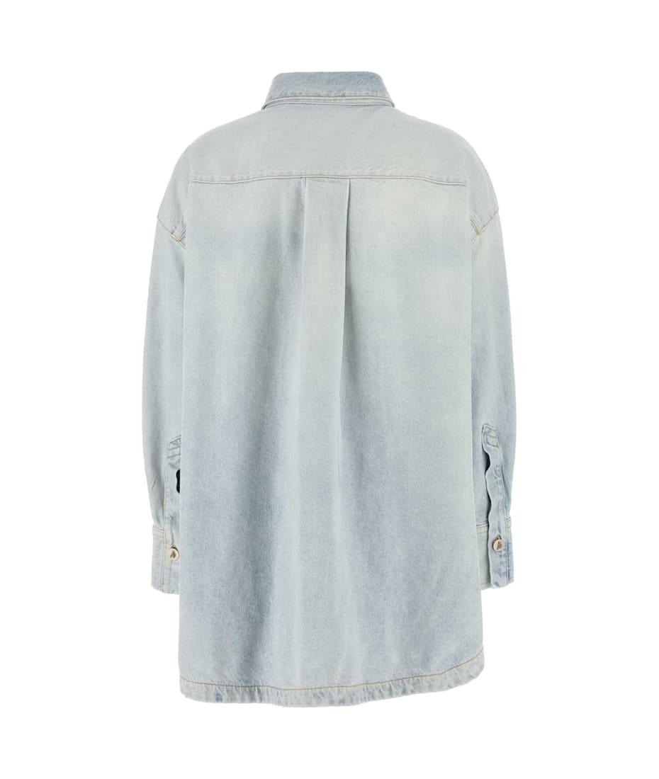 Tシャツ・カットソー THE ATTICO Denim oversize shirt (251WCB00068DDD085AA 024) The Attico Denim Oversize Shirt | italist