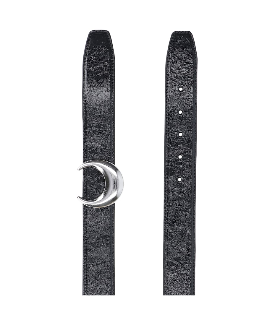 小物 Marine Serre Belt Marine Serre - Moon Stud Thin Leather Belt | HBX