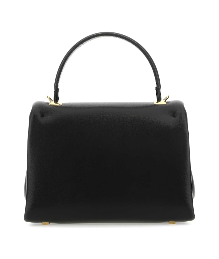 ハンドバッグ Valentino Garavani Black Nappa Leather Mini One Stud Handbag Valentino Garavani One Stud Mini Lambskin Top Handle Bag in