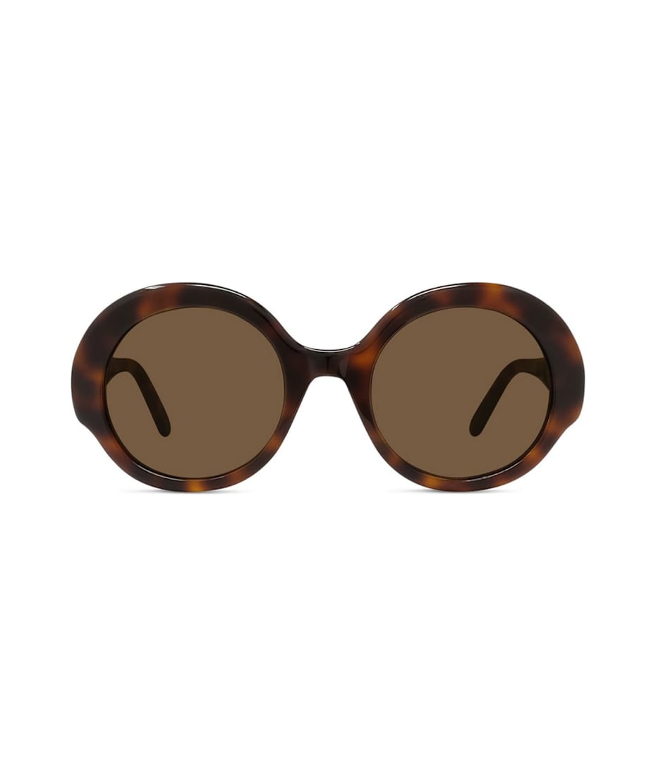 サングラス LOEWE Woman Sunglasses Black LW40135I BLACK NEW Loewe LW40135I SLIM 90A Shiny Blue Smoke Round Women