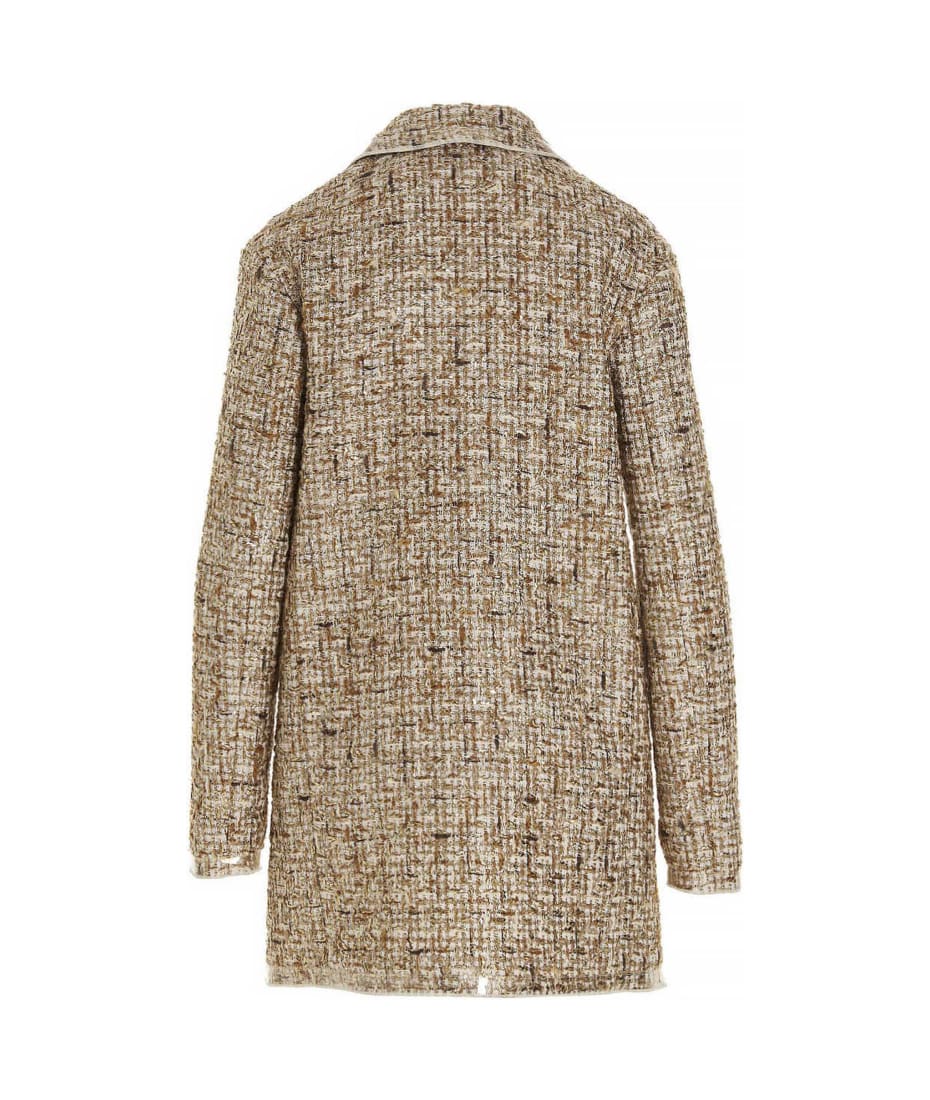 コート GIAMBATTISTA VALLI CHECKED BOUCLE COAT Giambattista Valli Bouclé Coat | italist