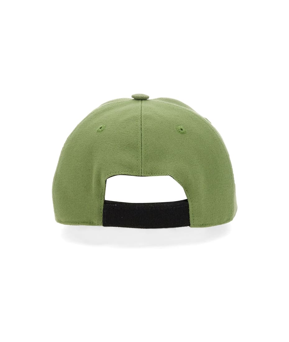 【関税&送料込】Stella Mccartney Baseball Hat With Logo Embr Stella McCartney Embroidered-Logo Quilted Bucket Hat (Hats