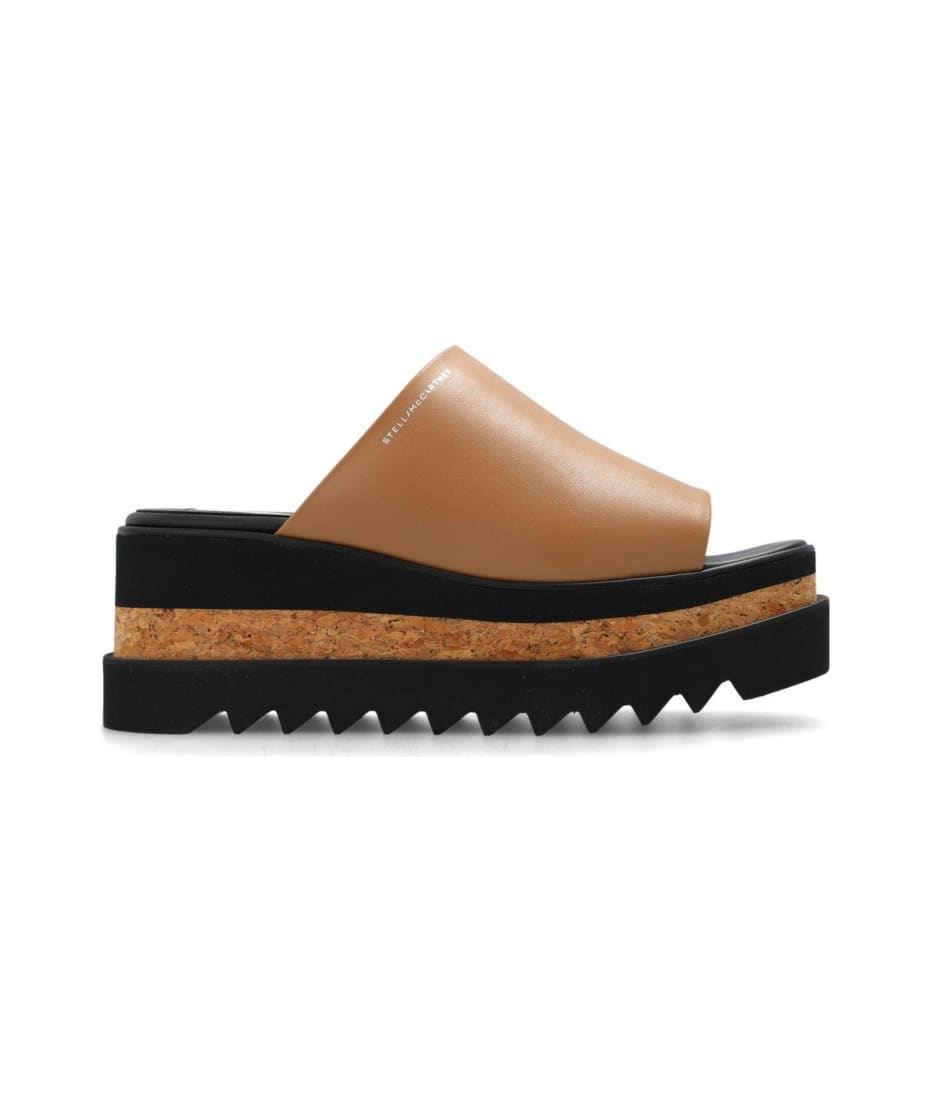 Stella McCartney ◇ Sneak Elyse Platform Mules Sneak-Elyse platform mules in white - Stella Mc Cartney