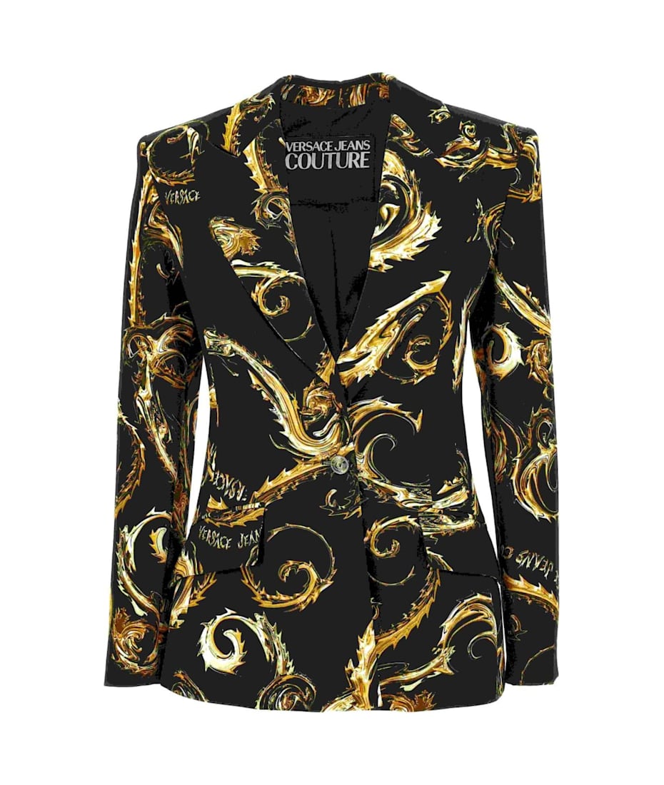 ジャケット VERSACE JEANS COUTURE Woman Jacket Black 77HAS417CQ06D 899 Versace Jeans Couture Outlet: Blazer woman - Black | Versace