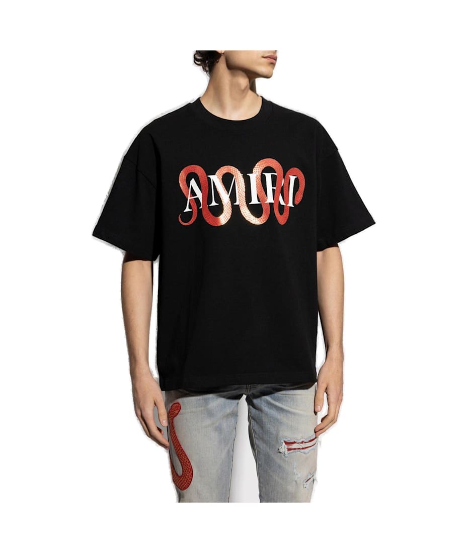 関税送料込み【AMIRI】アミリ SNAKE Tシャツ AMIRI snake tee スネーク tシャツ ブラック - メルカリ