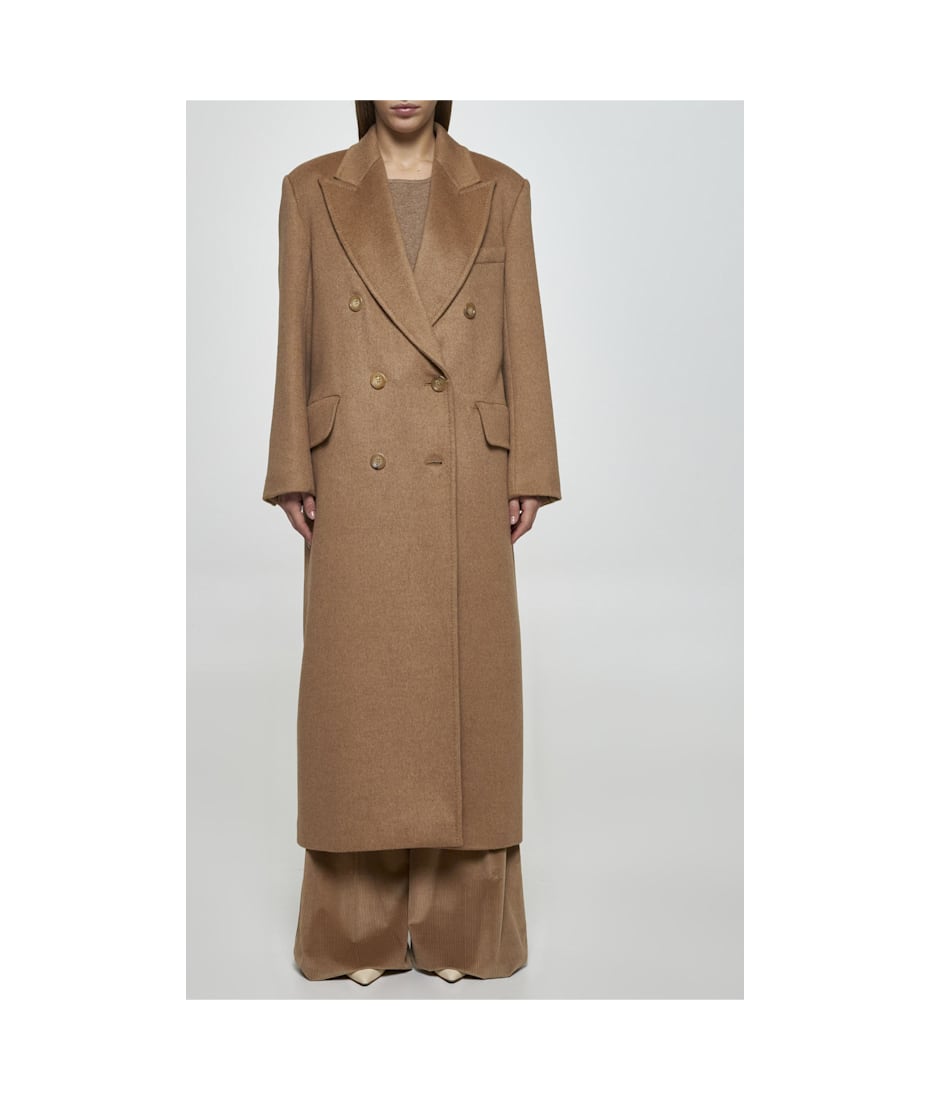 【送料 関税込】MAX MARA Fungo double-breasted wool coat Max Mara 'fungo' double-breasted coat with back vent | The
