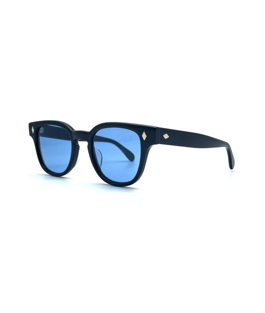 Bryan 48x22 - Black / Blue Lens Sunglasses