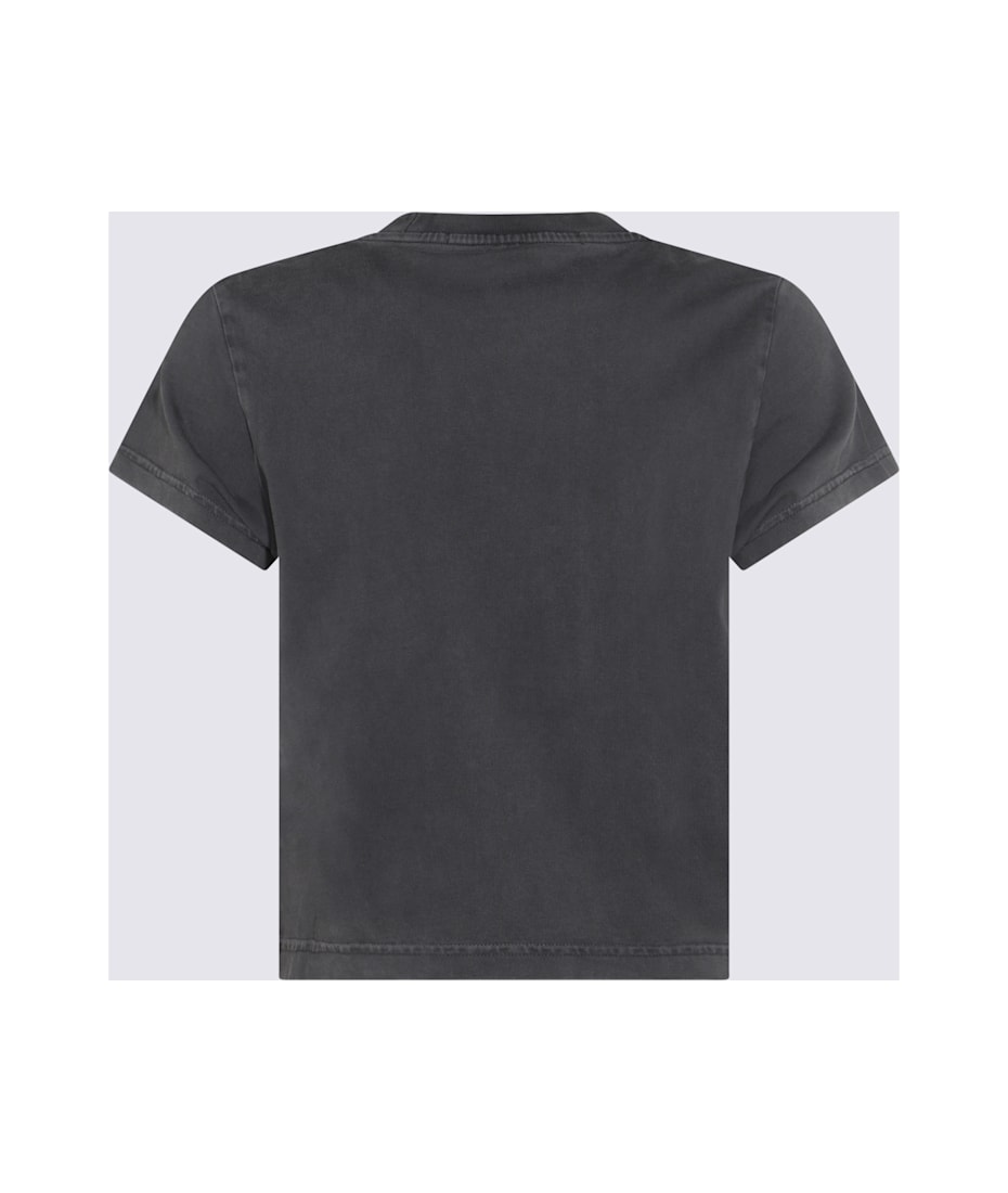 【関税・送料込み】 ALEXANDER WANG BLACK COTTON T-SHIRT Black Cotton Logo T-Shirt in BLACK | alexanderwang®