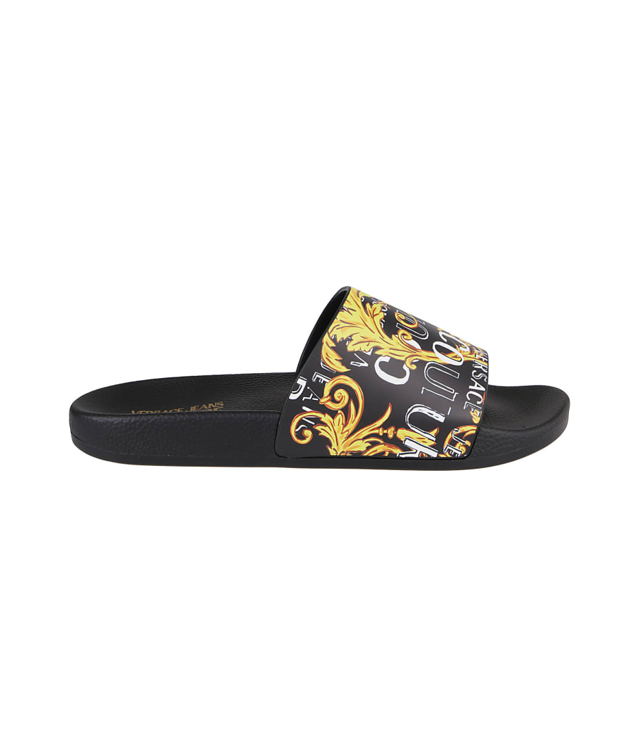 Versace Jeans Couture Gummy Logo Slides | italist