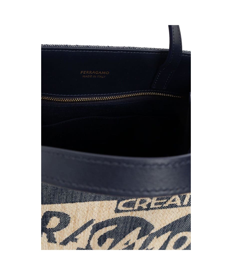 SALVATORE FERRAGAMO サインSショッハハック 【関税込】 Ferragamo Sign S Shopper Bag | italist