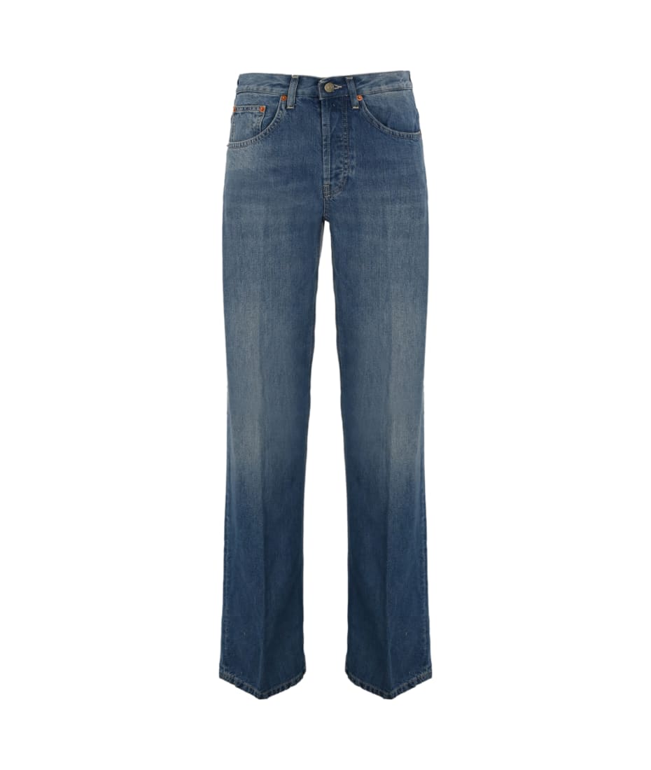デニム・ジーパン DONDUP JACKLIN WIDE LEG JEANS Jeans Jacklyn wide leg in denim fisso da donna, blu | Dondup