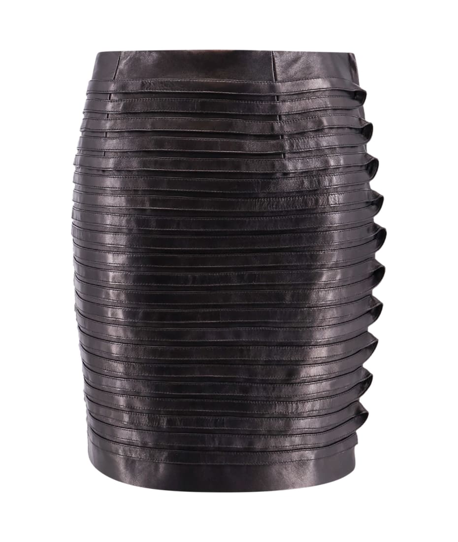Versace Leather Skirt | italist