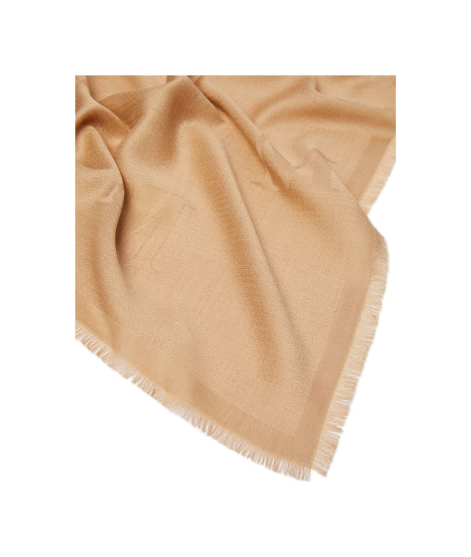 【送料&関税込】Max Mara curvone Foulard Max Mara Alfredo Fringed Flax Scarf | Neiman Marcus