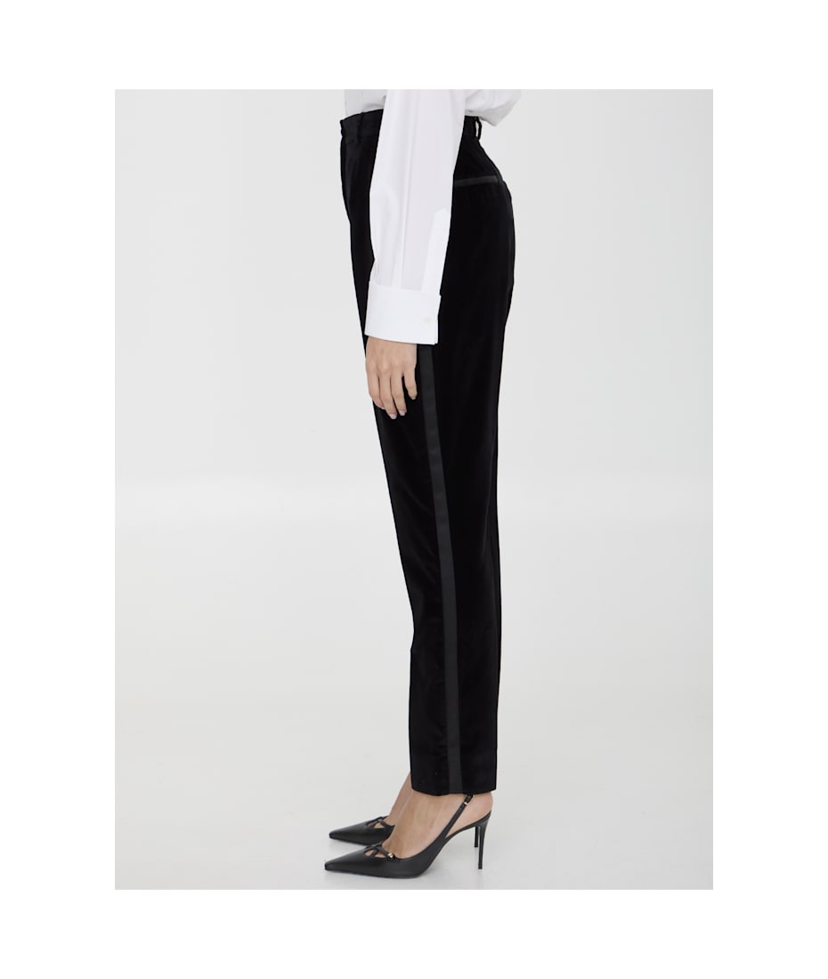 Dolce & Gabbana Velvet Tuxedo Pants | italist