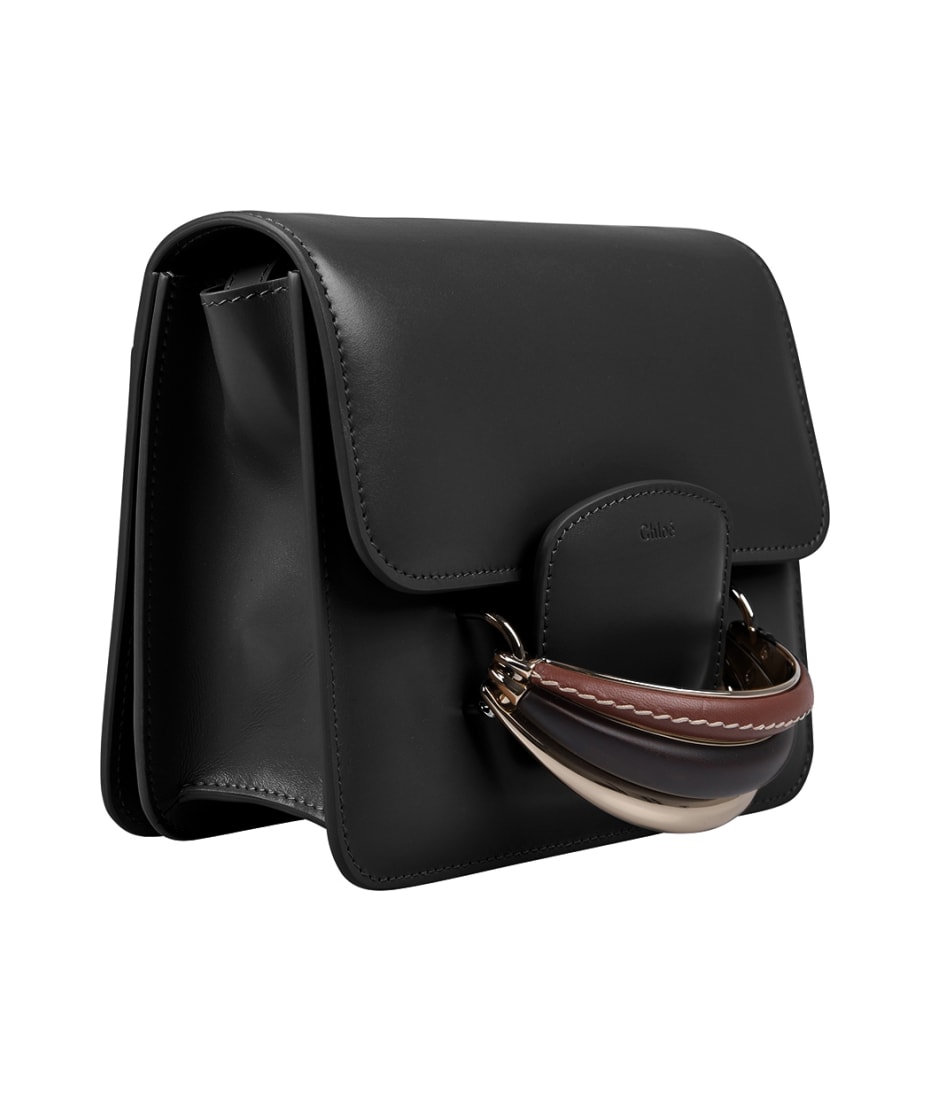 【CHLOE】KATTIE SHOULDER BAG Chloé Kattie Shoulder Bag In Black Shiny Leather | italist