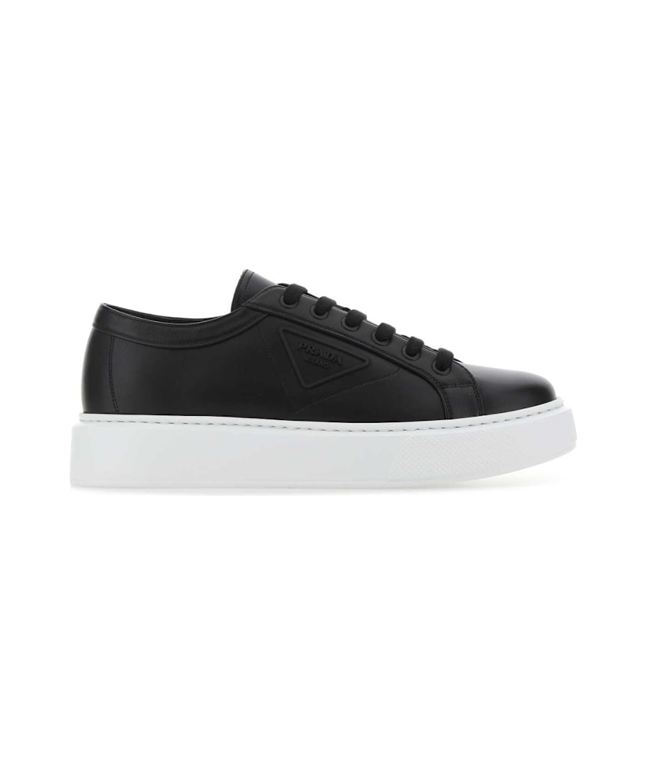 スニーカー PRADA BLACK LEATHER SNEAKERS Prada Black Leather Sneakers | italist
