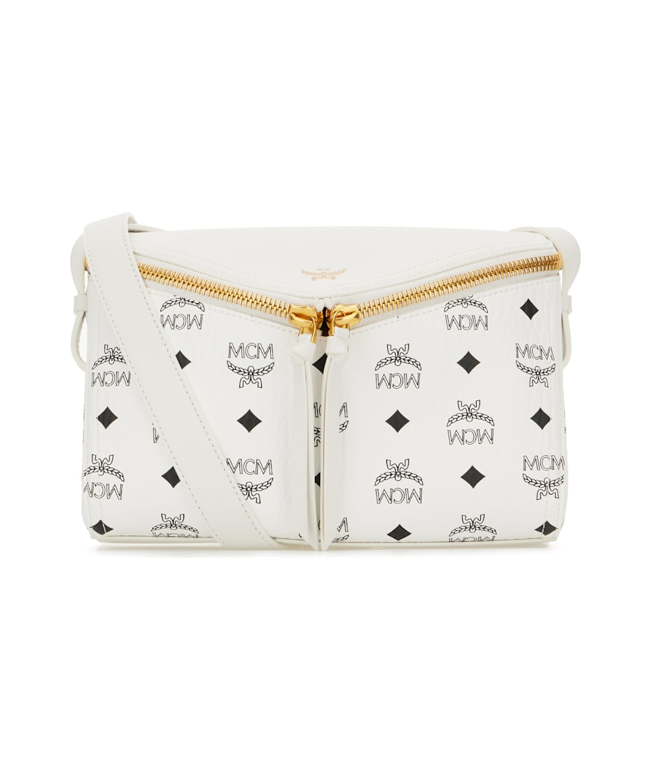 Printed Canvas Crossbody Bag