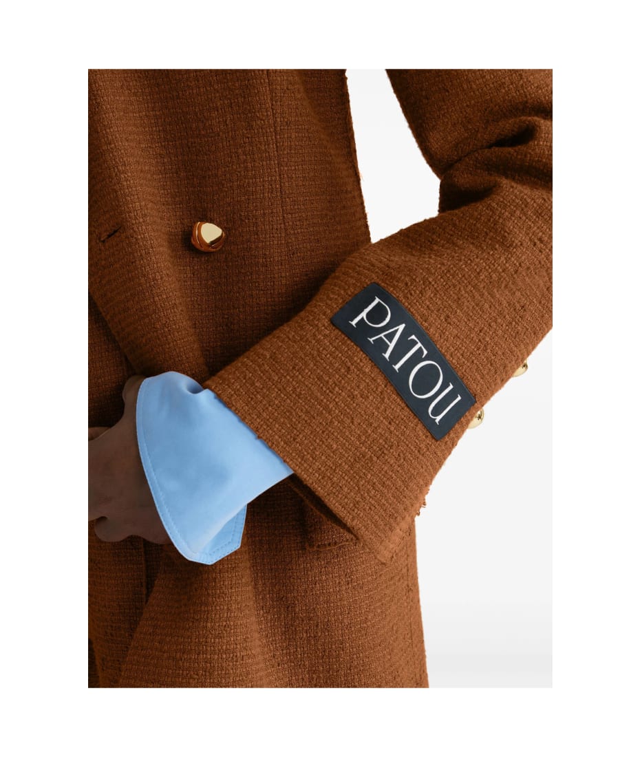 スーツ PATOU Women Suit Jackets JA0420185220A Brown Patou Brown Wool Blend Blazer | italist