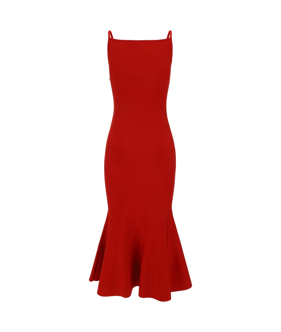 Alexander McQueen Flared Knit Dress | italist Alexander McQueen Flared Knit Dress | italist