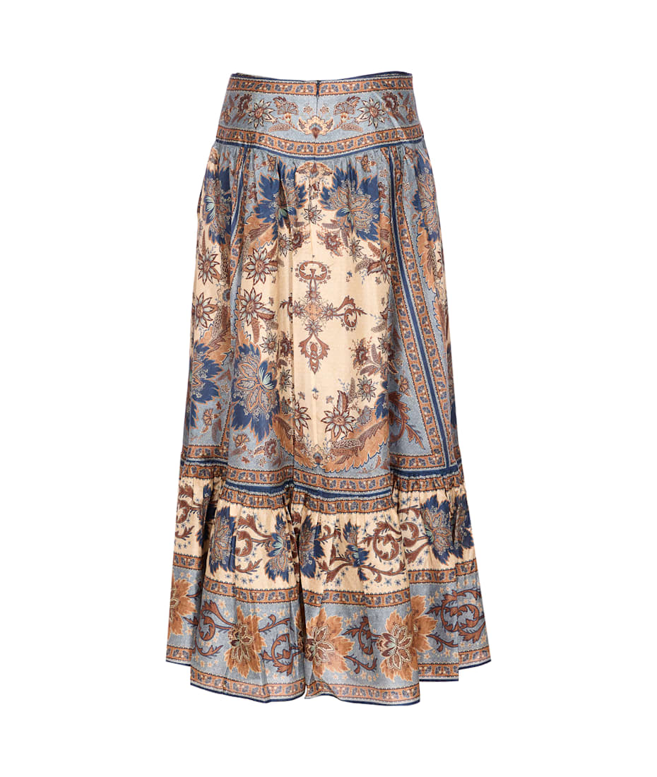 スカート ZIMMERMANN Ascension Tiered midi skirt Zimmermann Ascension Tiered Midi Skirt | italist