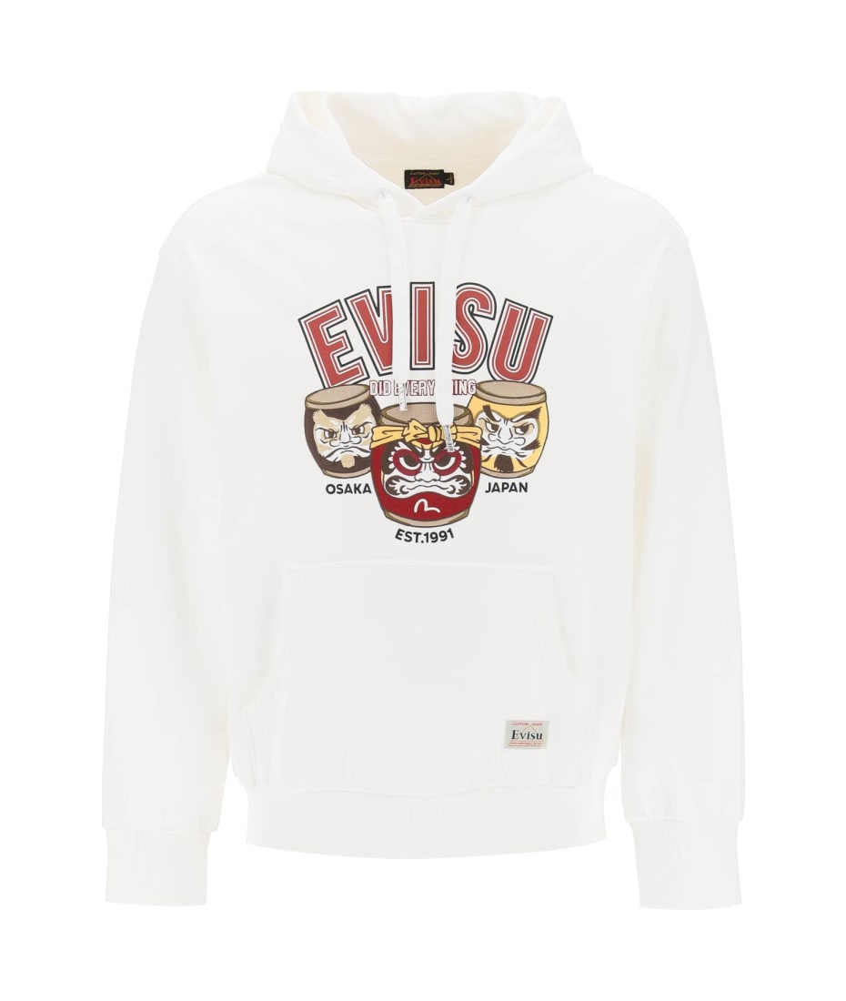 Evisu Hoodie With Embroidery And Print | italist
