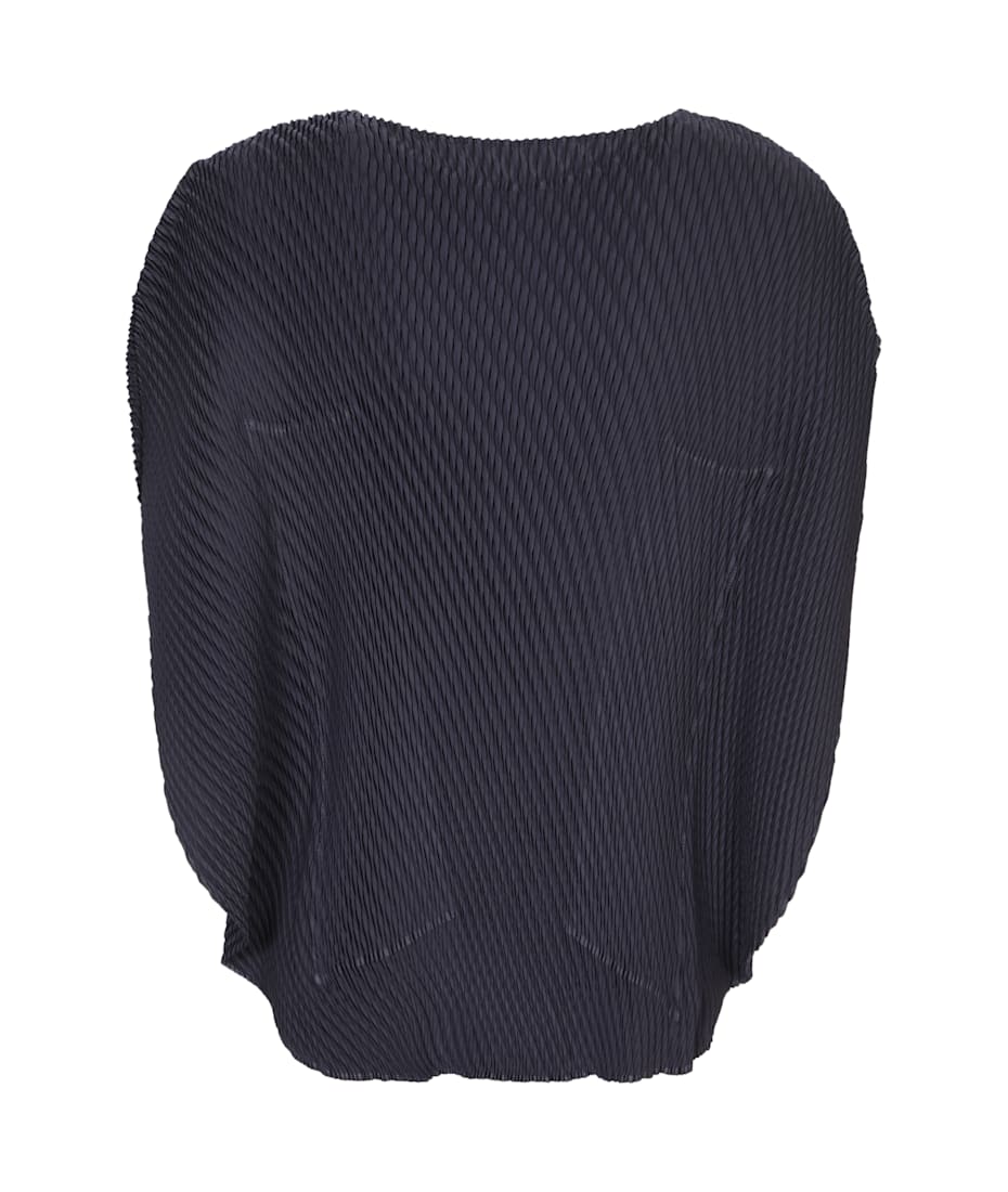 ワンピース ISSEY MIYAKE ORBICULAR PLEATS Issey Miyake Blue Orbicular Pleats Top | italist