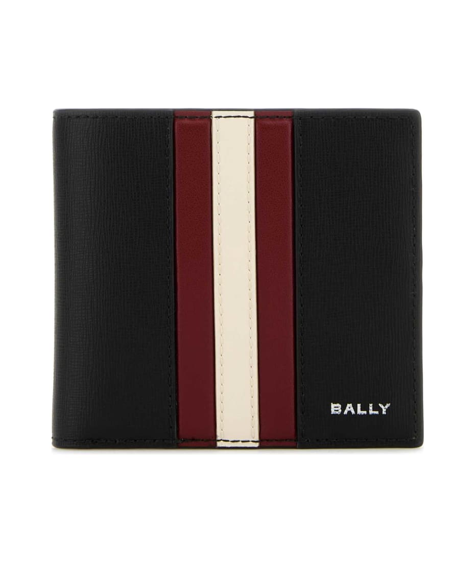 BALLY 二つ折り財布 黒 レザー Made in Italy 楽天市場】バリー ロゴモチーフ 二つ折り財布（小銭入れなし