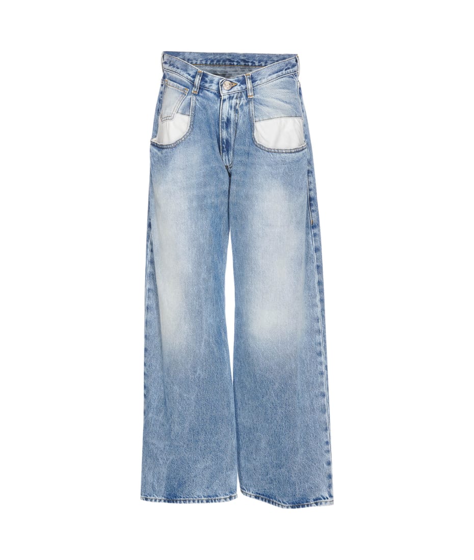 Maison Margiela Straight Denim Jeans With Contrasting Pockets | italist,  ALWAYS LIKE A SALE