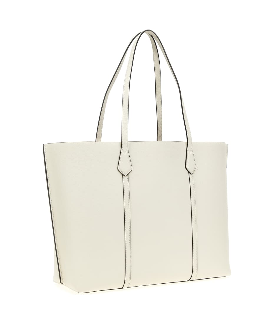 Tory Burch Perry Leather Tote Bag - White