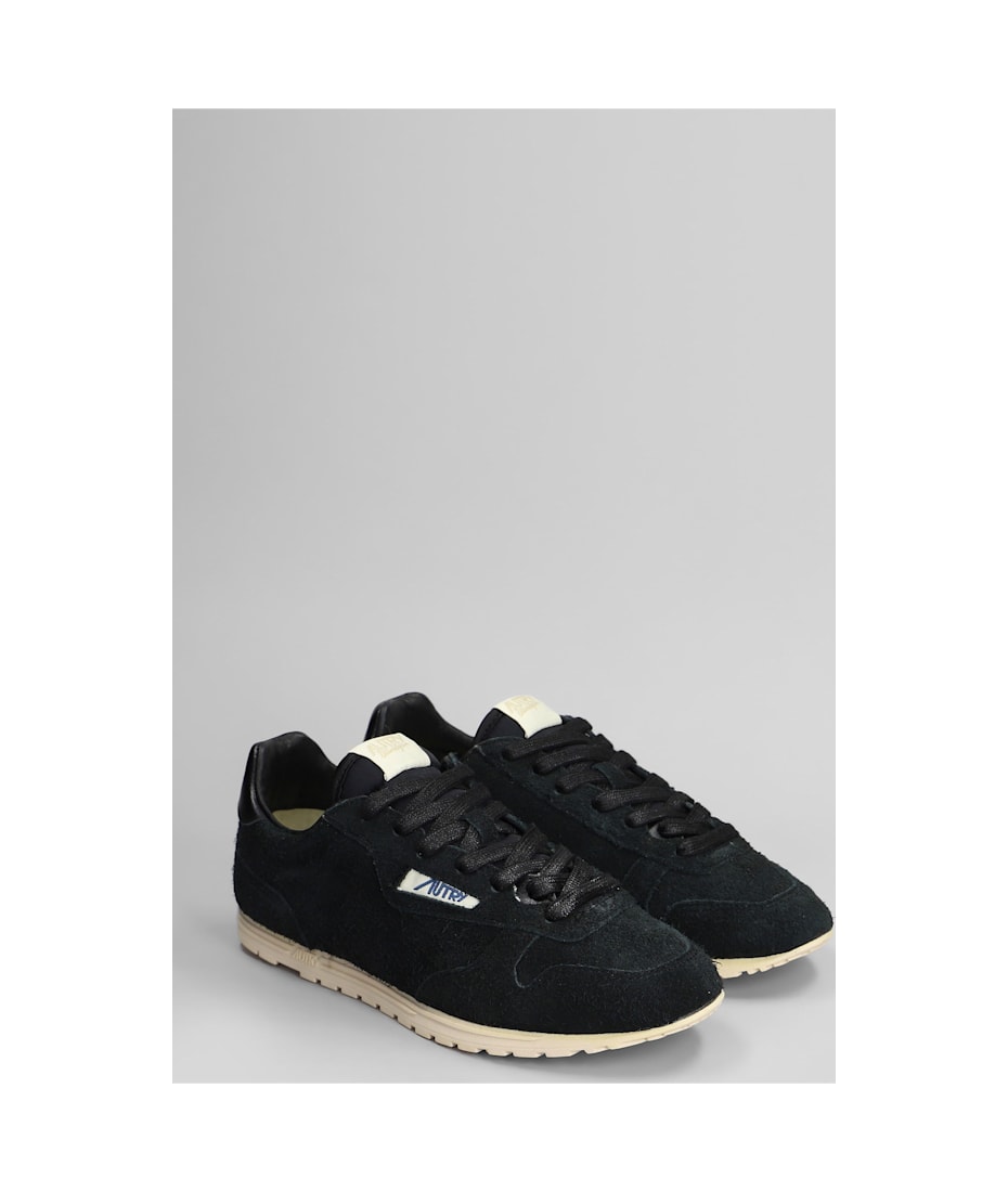 Autry Windspin Sneakers In Black Suede | italist