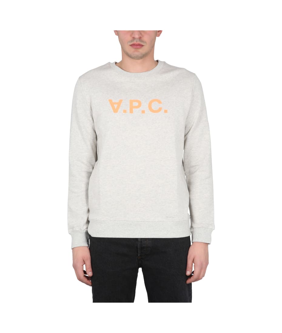 ★A.P.C.★ VPC Logo Sweatshirt Khaki Grease COFAXH27803TJL C ☆A.P.C.☆ VPC Logo Sweatshirt Khaki Grease COFAXH27803TJL C